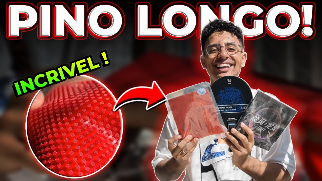 UNBOXING DA MINHA RAQUETE PINO LONGO NO TÊNIS DE MESA!!