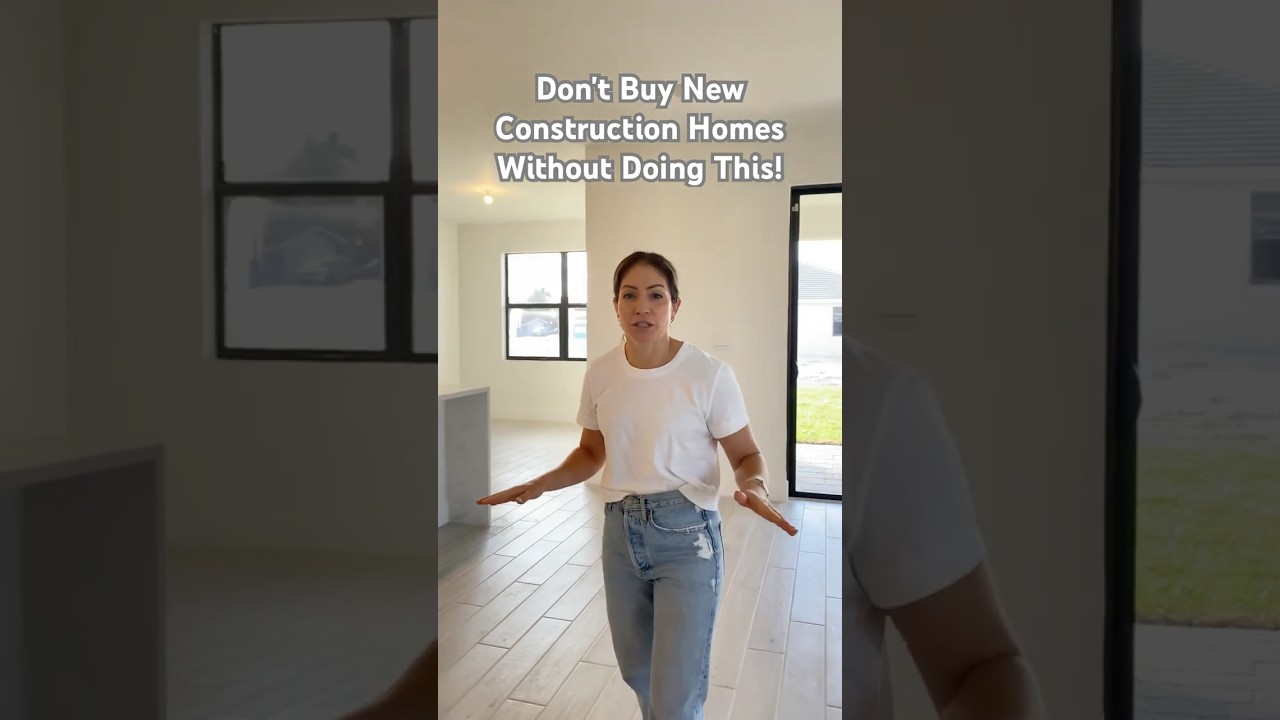 WARNING: ⚠️ Don't Buy New Construction Homes Without Watching This! #realestate #homebuyingtips