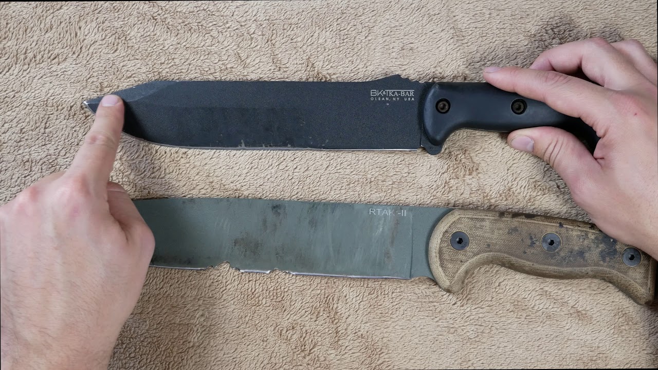 Ka-Bar Becker BK9 vs Ontario RTAK-II