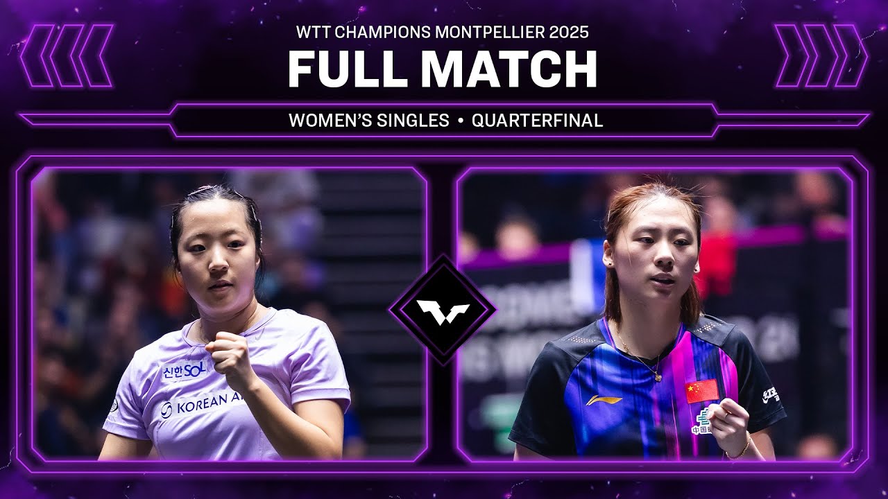 FULL MATCH | Shin Yubin vs Chen Yi | WS QF | #WTTMontpellier 2025