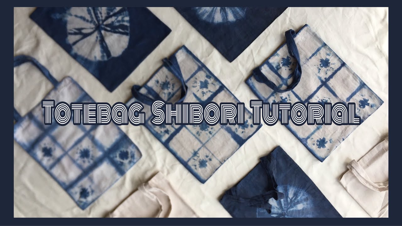 Tie Dye on Your Own Totebag (Kumo Shibori Tutorial) || Boolao Making