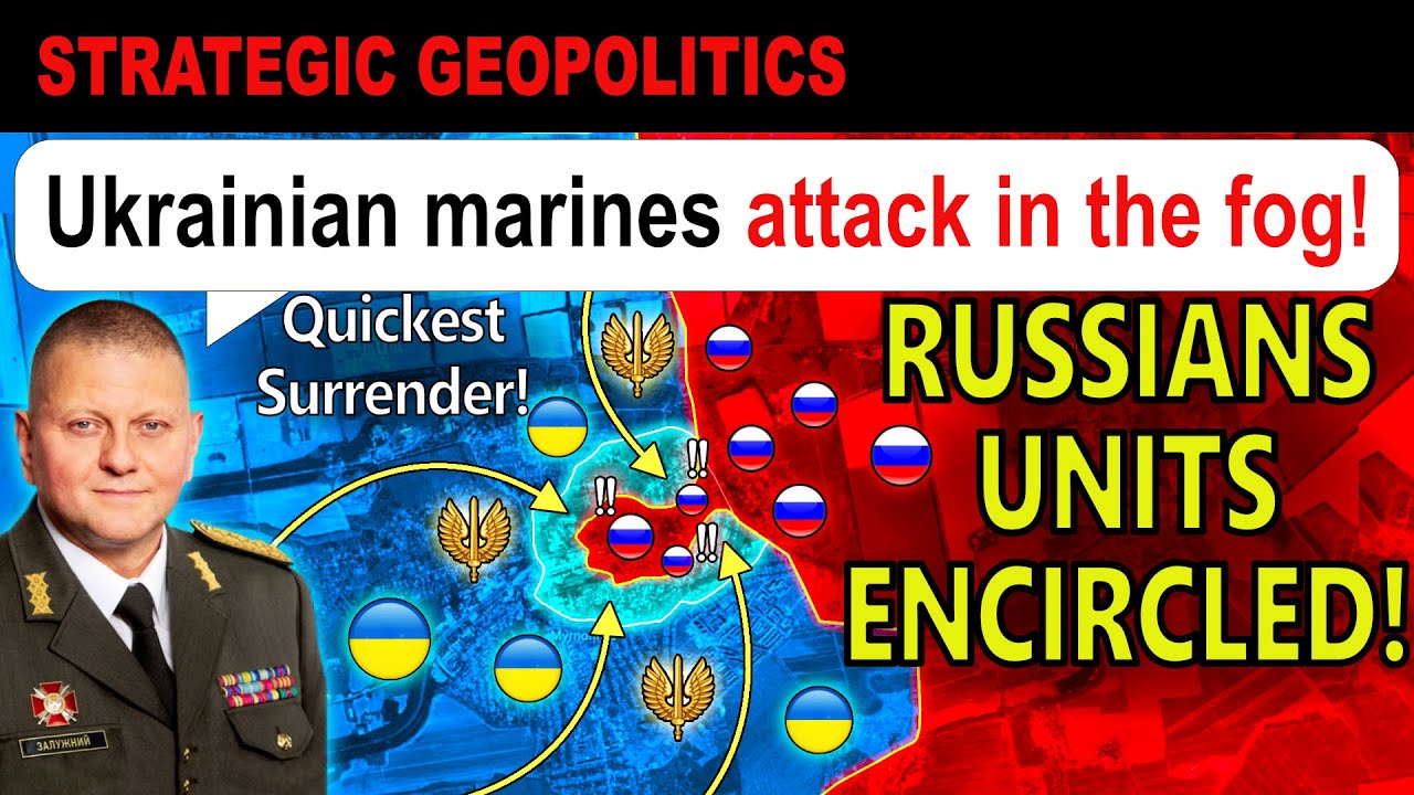 Ukrainian marines encircle Russian assault units in Myrnohrad and force them to surrender!