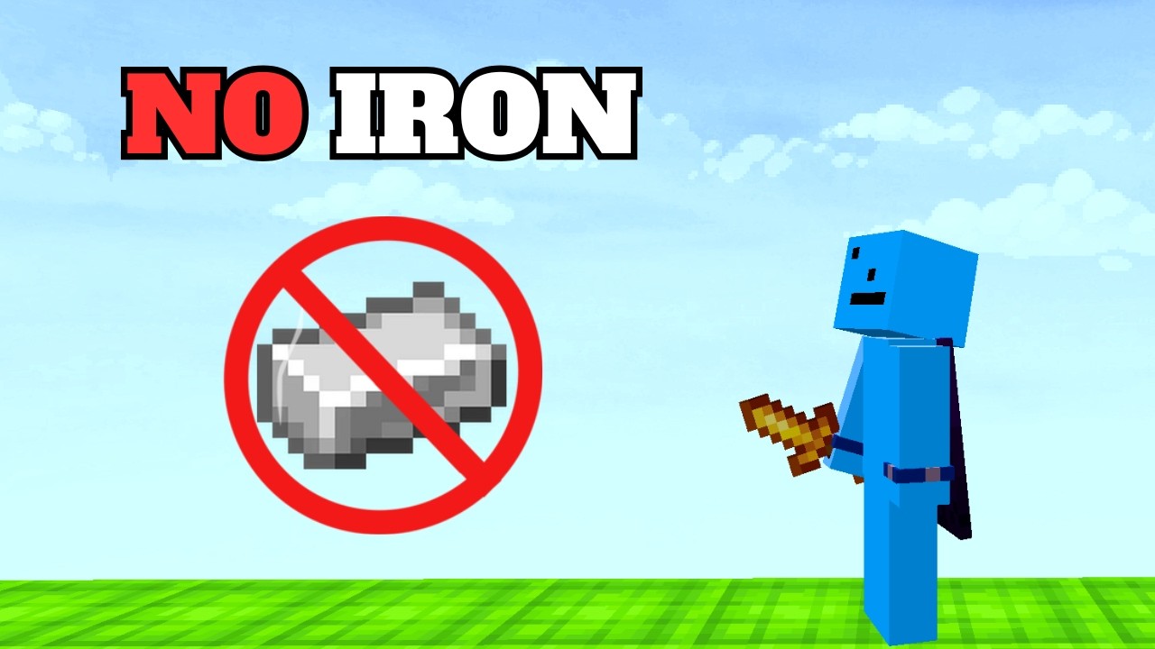Bedwars But I Can't Use Iron