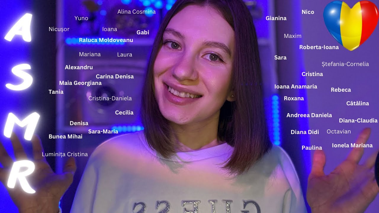 Asmr Română 🇷🇴 / Șoptesc Numele Abonaților 👄💤