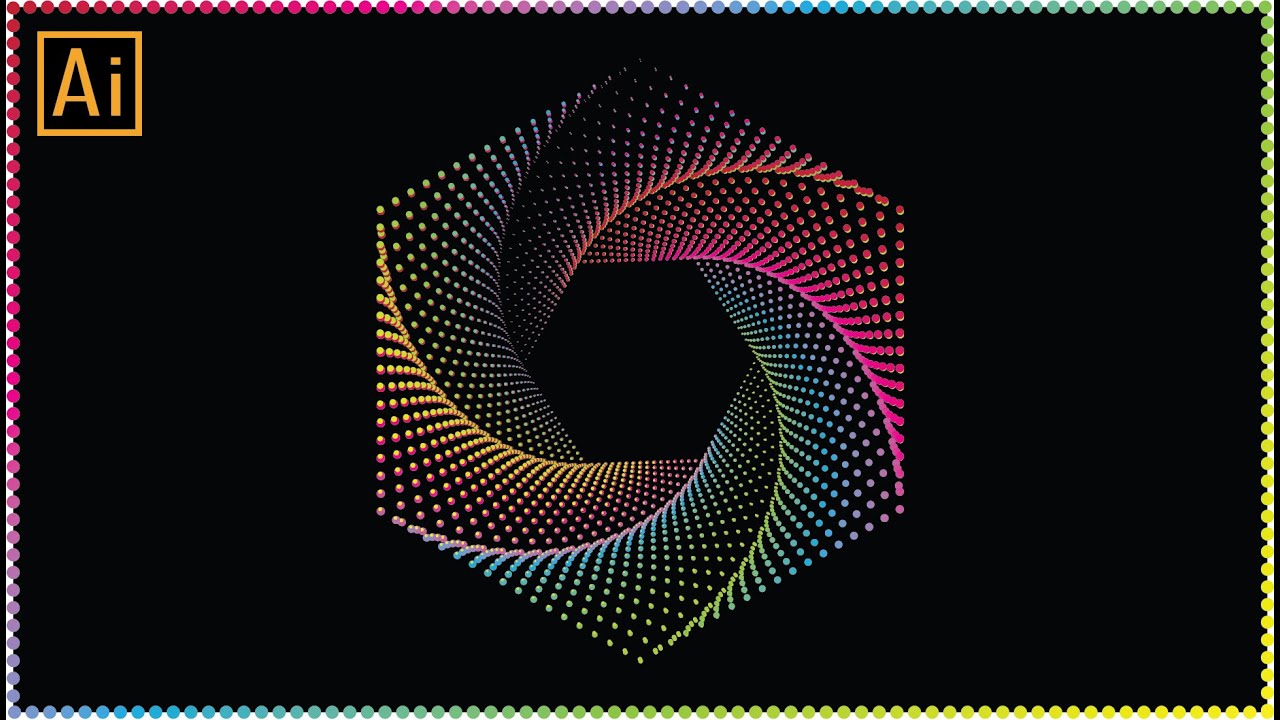 How to Create a Dotted Spiral in Illustrator | How to Make a Circle Logo Design | Best logo Design
