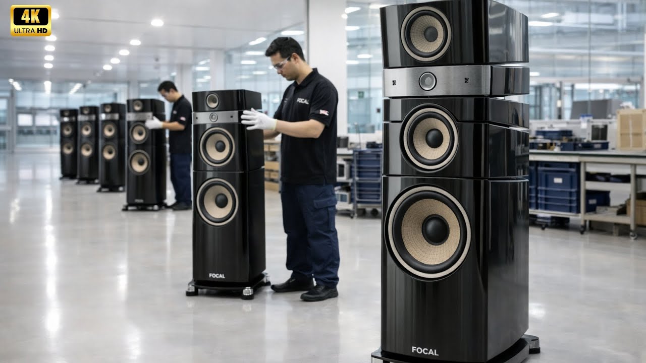 Inside the FOCAL factory: the production process of the Focal Grande Utopia EM Evo loudspeaker.