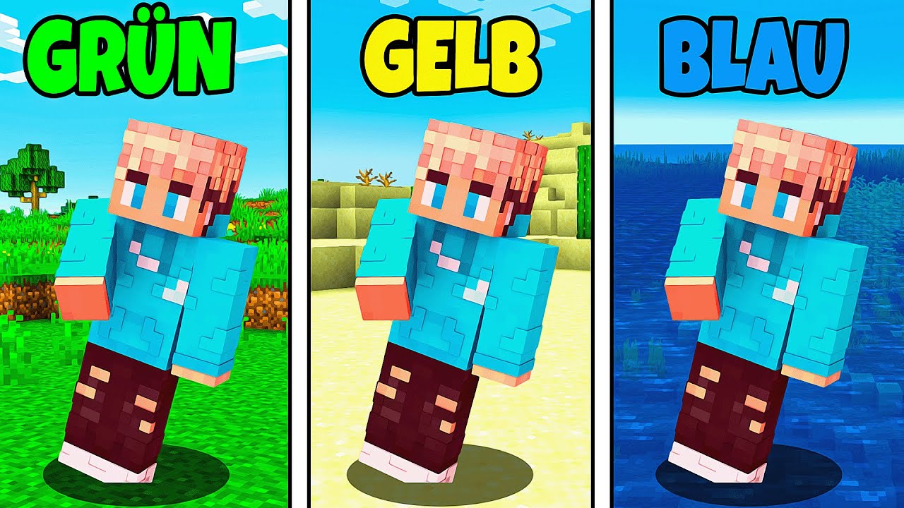 MINECRAFT, aber OHNE FARBEN zu BERÜHREN!