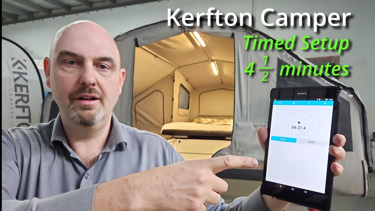 Kerfton Camper - Timed Setup - done in 4.5 minutes