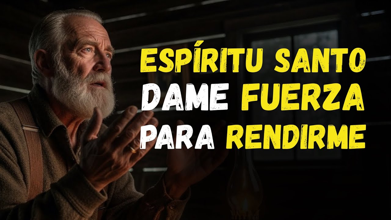 ESPÍRITU SANTO, dame FUERZA para rendirme al PROPÓSITO de DIOS en mi vida