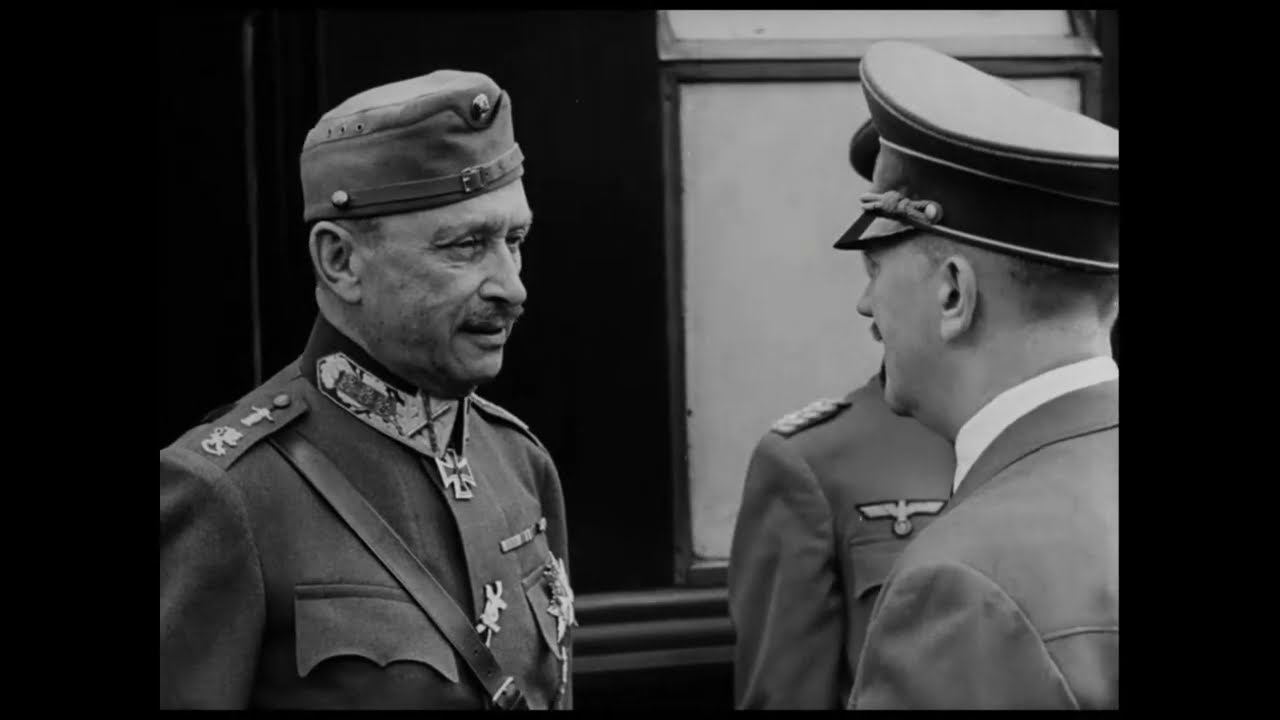 ReWizyta marszałka Carl Gustaf Mannerheim u kanclerza Rzeszy Hitlera 1942 Gierłoż - Wilczy Szaniec.