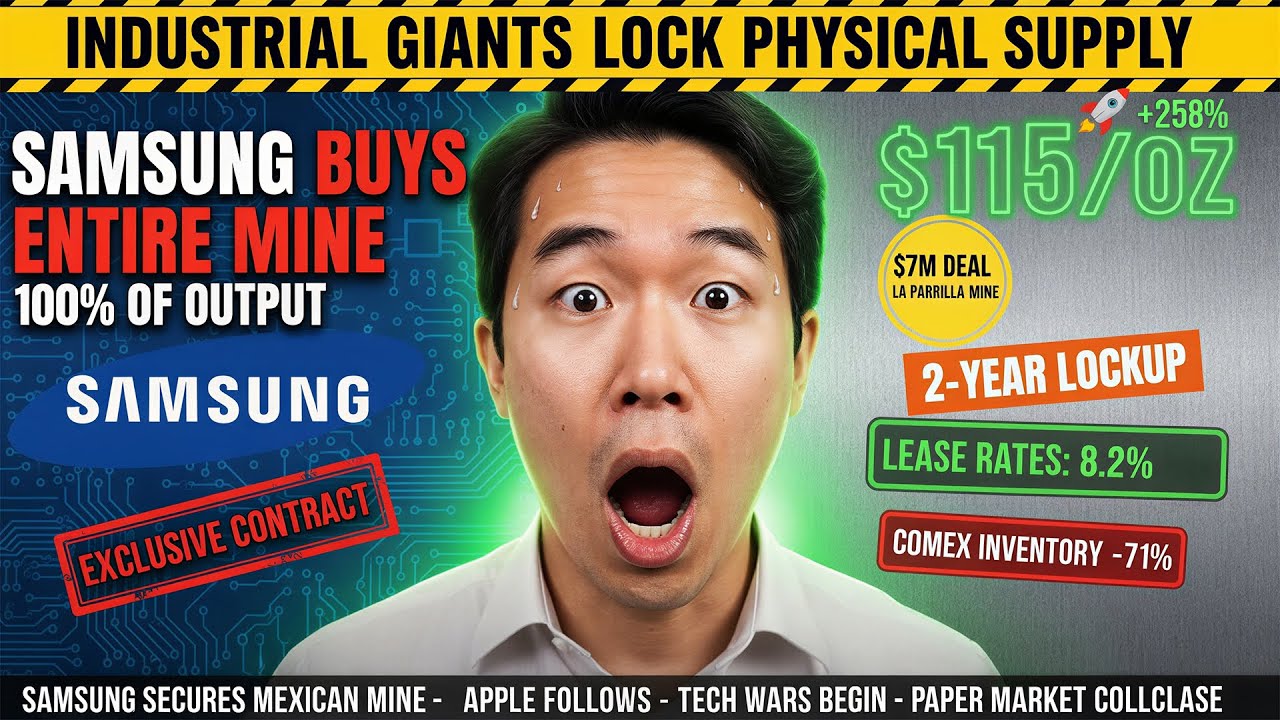 SAMSUNG'S SILVER LOCKDOWN: Tech Giants Are Panic Buying Physical Silver ($7M Bypasse)