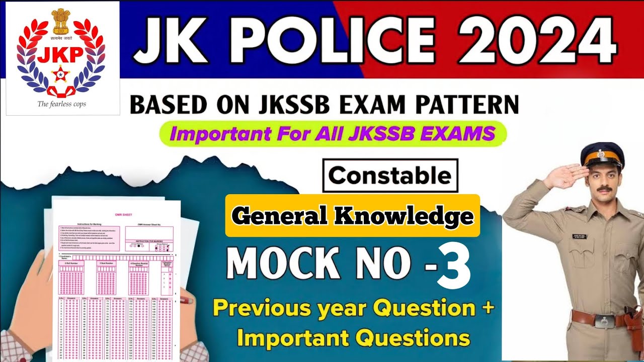 JKP Constable Mock Test || Jkp constable Questions || jkssb exams || Jkp constable Classes || PYQS||