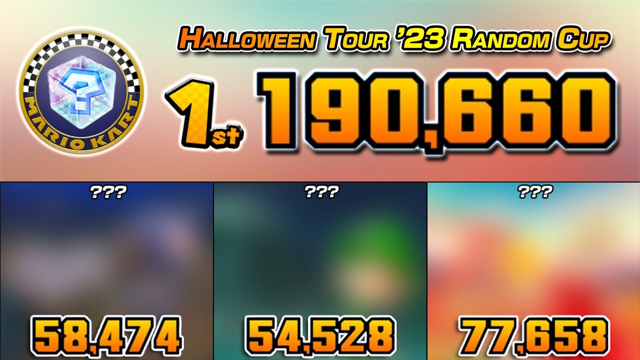 Halloween Tour '23 Random Cup Challenge (190K) | Mario Kart Tour | Tier 99 | Lv 400