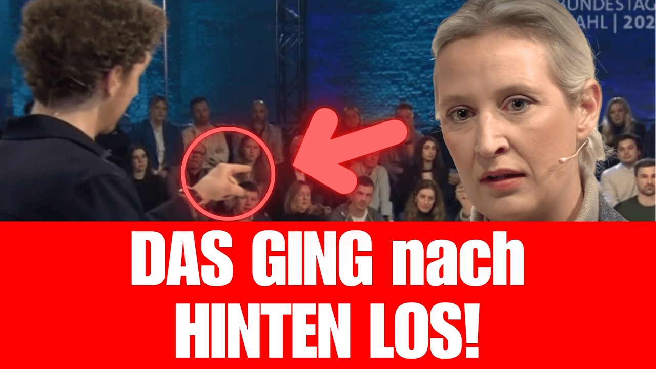 Was war DAS?! 🚨PLÖTZLICH brüllt das Publikum! Weidel unterbrochen – Moderator bleibt still!🚨