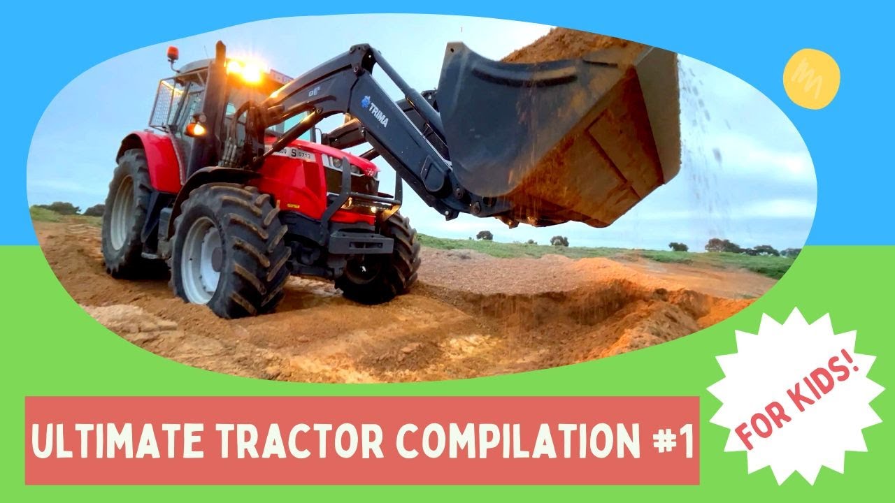 Ultimate Tractor Compilation for Kids | Real Working Farm Tractors & Trucks