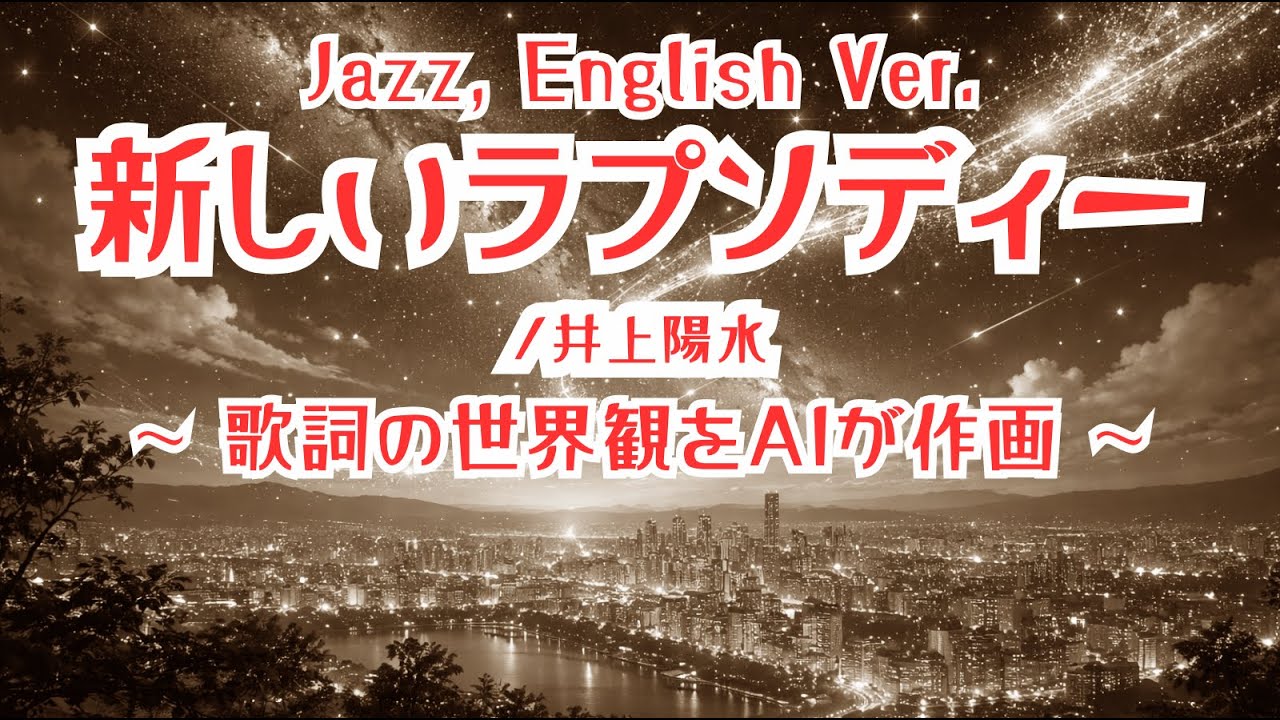 新しいラプソディー/井上陽水【ai jazz vocal cover】#jazz  「Atarashii Rhapsody」#jazzballad #slowjazz