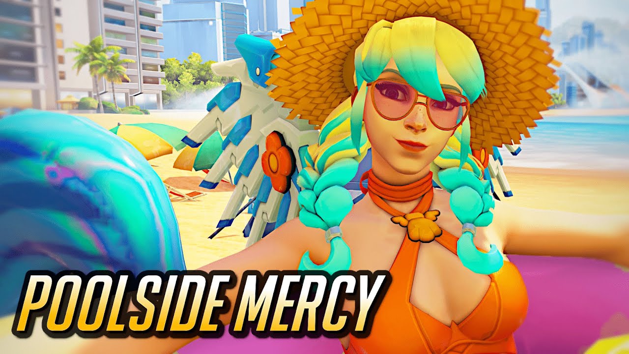 Mercy's NEW Poolside Skin! 🌊 The WORST Placement Matches? 😰 -  Overwatch 2