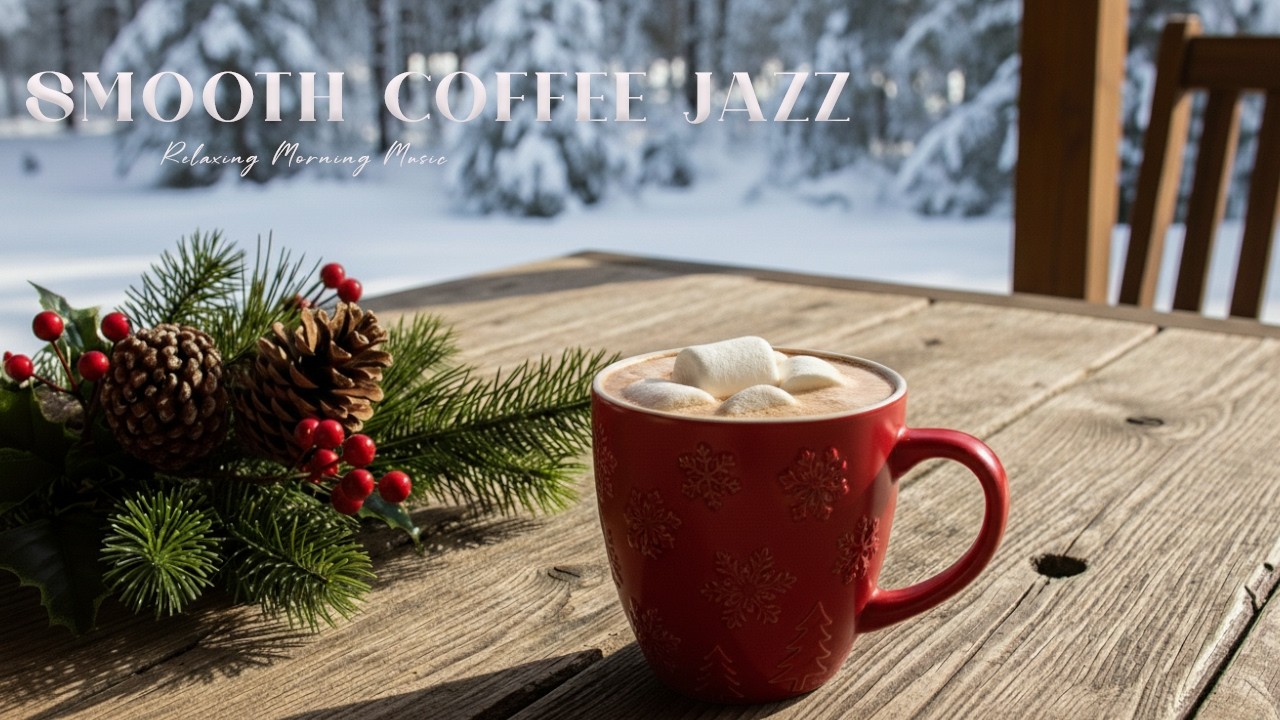 Smooth Coffee Jazz ☃️ Bossa Nova Instrumental and Cozy Jazz Cafe Music for Happy Moods