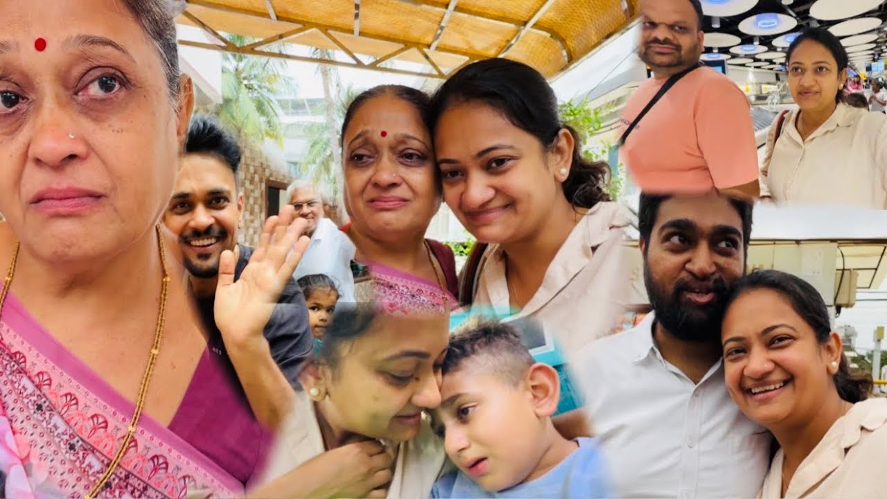 India se uk 🇬🇧 Jane k liye nikle aur mummy emotional ho gai ! It’s always hard to say good bye 😭