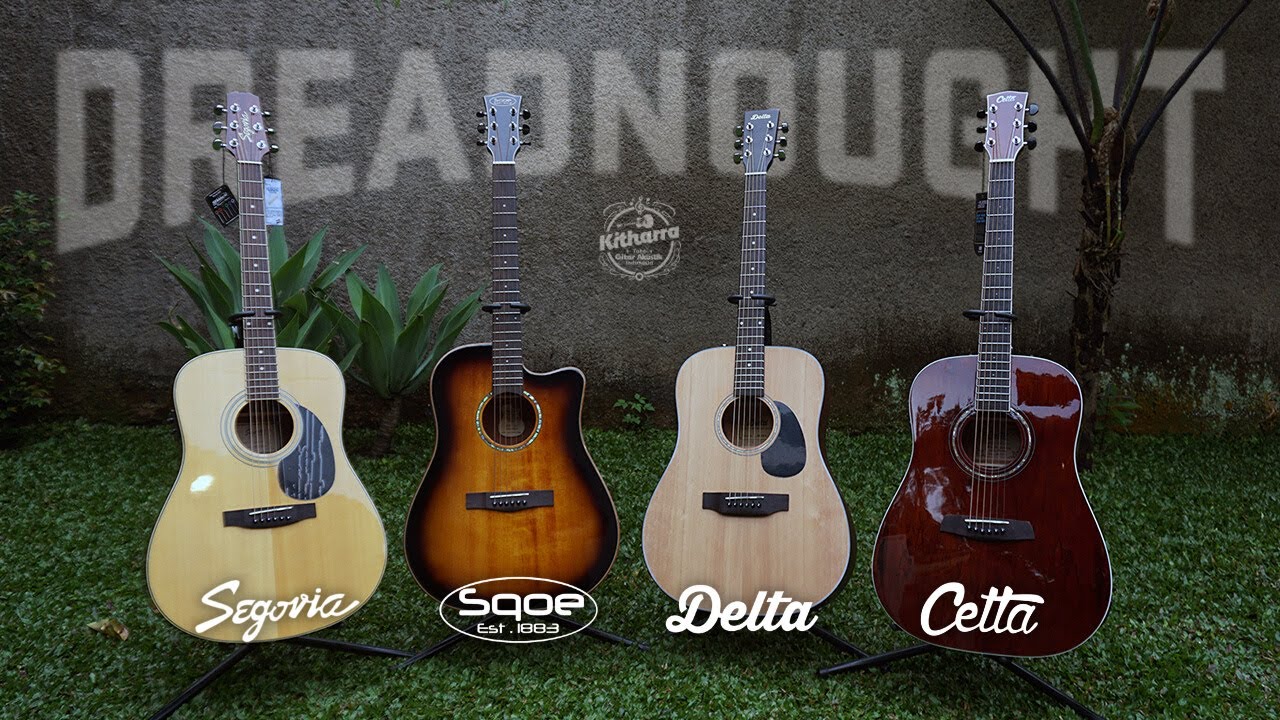 Dreadnought Series! Segovia, Sqoe, Delta, Cetta (Sound Demo & Comparison) | Kitharra Guitar Shop