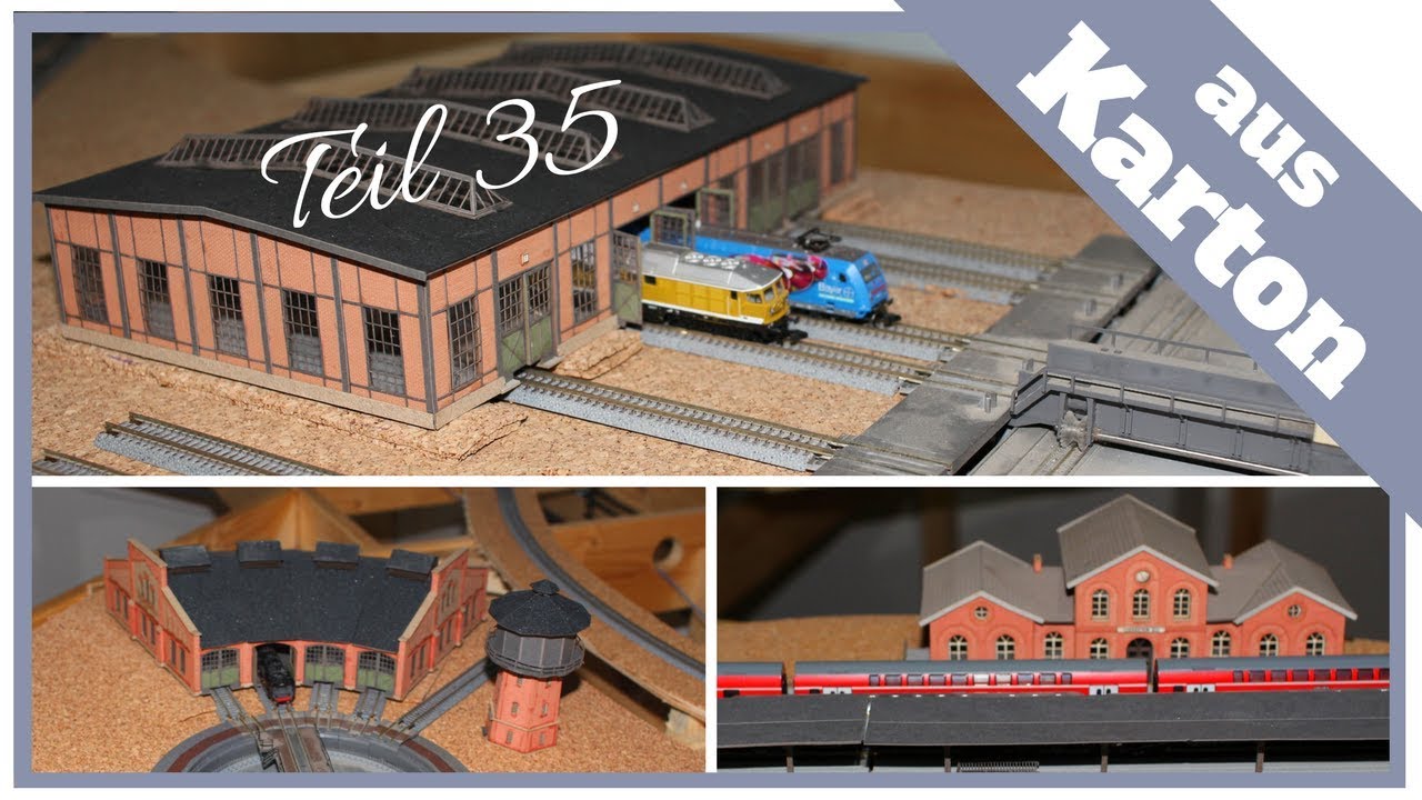 Modellbahn Gebäude aus Karton bauen - Teil 35 - Lasercut Modelleisenbahn Häuser von Archistories