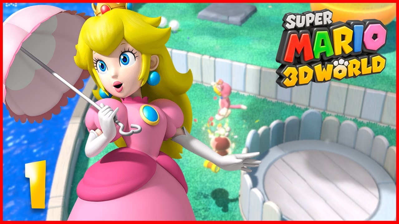 SUPER MARIO 3D WORLD - GAMEPLAYS CON PEACH - Capitulo 1