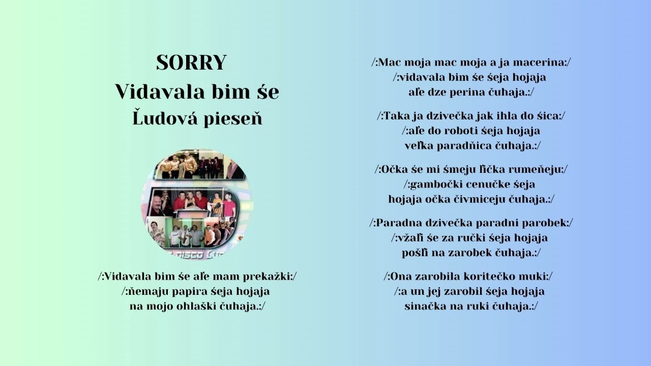 ĽUDOVÉ DISKO, SORRY, Vydavala bym še, Videorohaľ