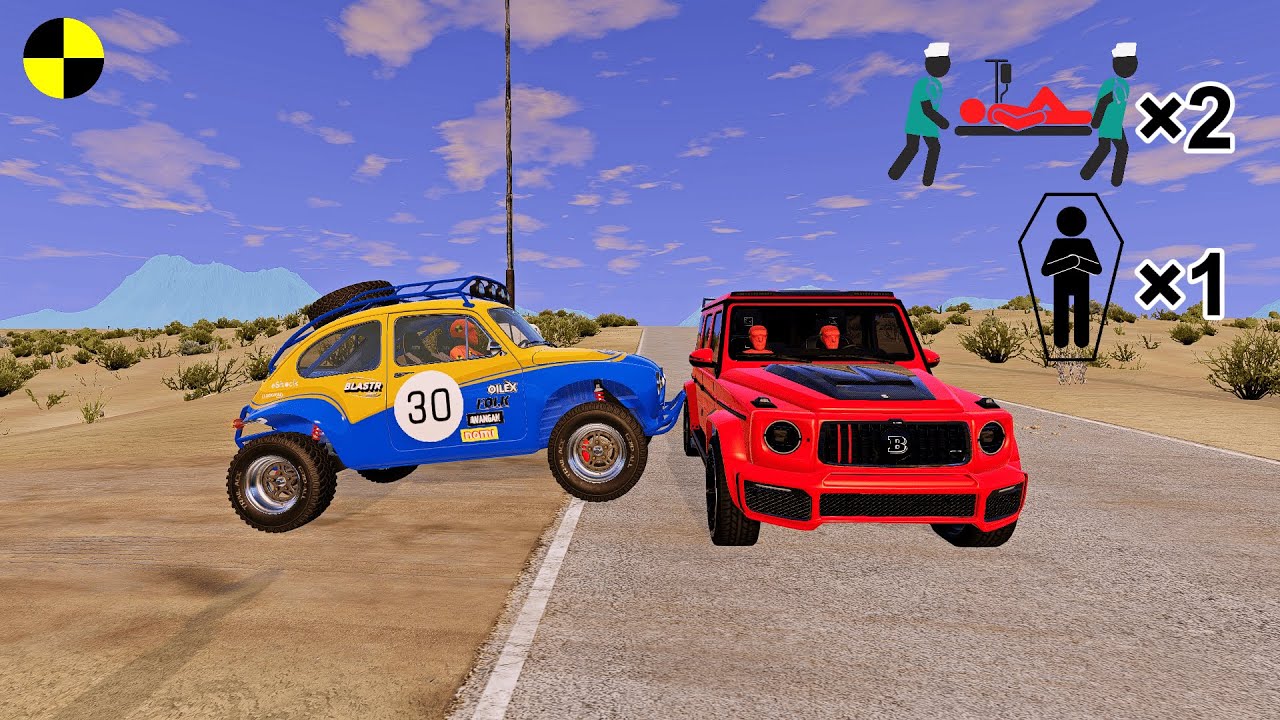 Realistic High-Speed Car Crashes in BeamNG.drive #43 | Ultra Detailed Crash Compilation