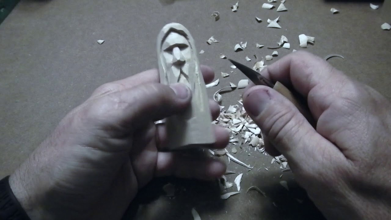 Whittling a wood spirit How to