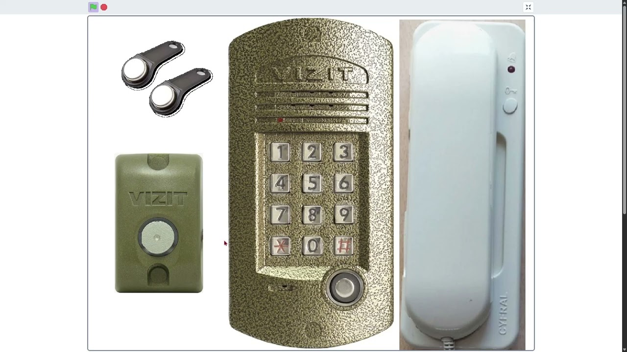 Звуки домофона VIZIT BVD 311 BUD 301 Серия 502