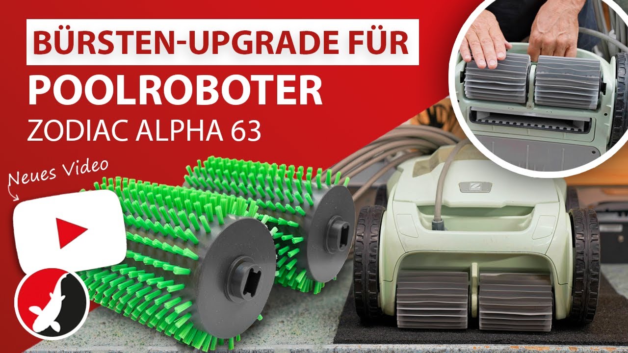 Bürsten Upgrade für Poolroboter Zodiac Alpha 63