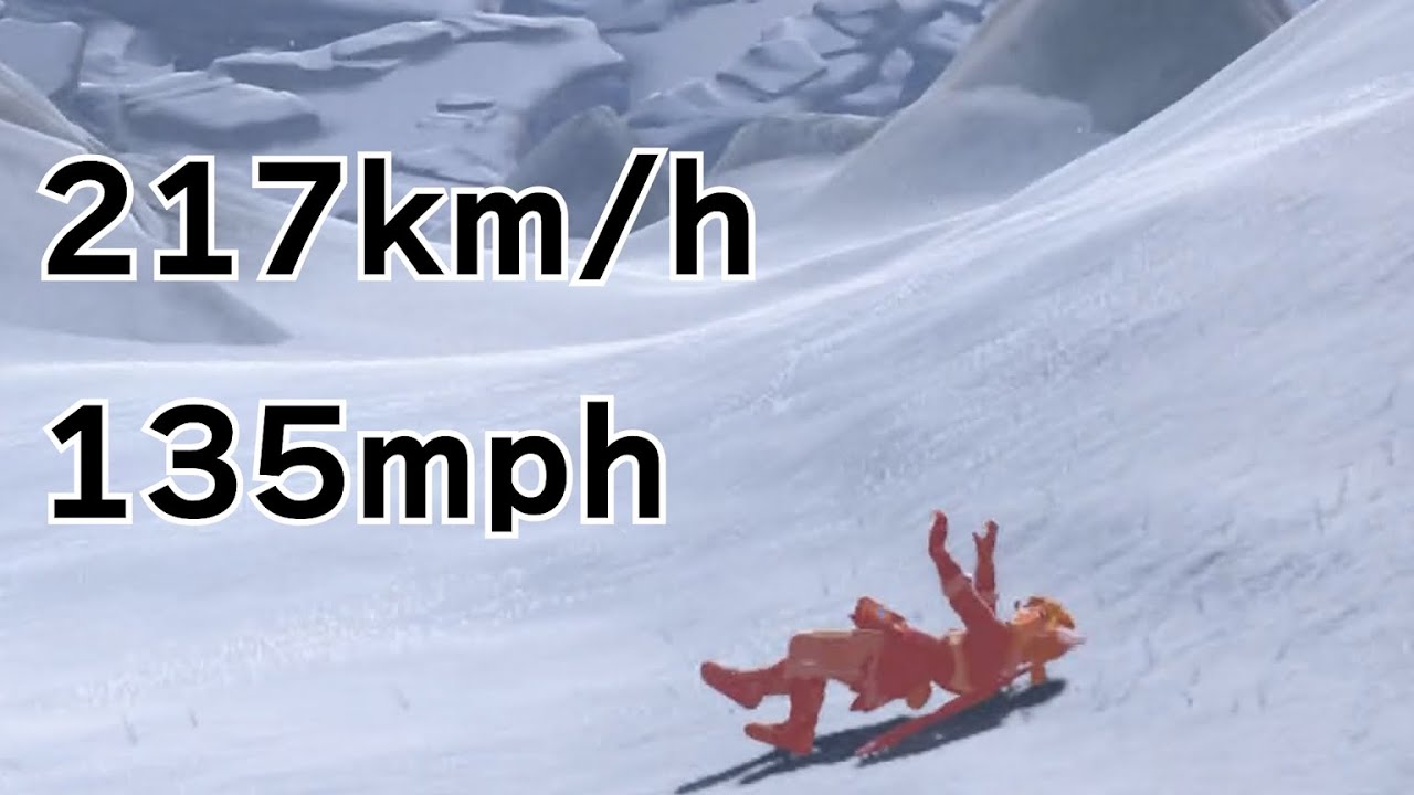 鳥人間チャレンジ　転がリンク部門　時速217km【ゼルダの伝説ブレスオブザワイルド】