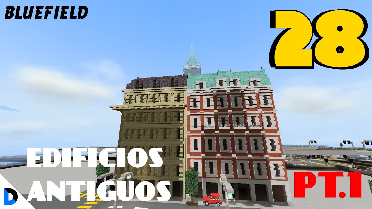 CONSTRUYENDO MI CIUDAD EN MINECRAFT #28 -EDIFICIOS - DIVANJM03