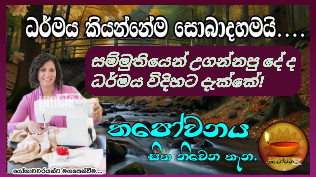 ස්වයංරැකියාවක්  කරන එතුමිය ධර්මයෙන් සැනසෙයි #Thapowanaya සිත නිවෙන තැන 🧎‍♀️