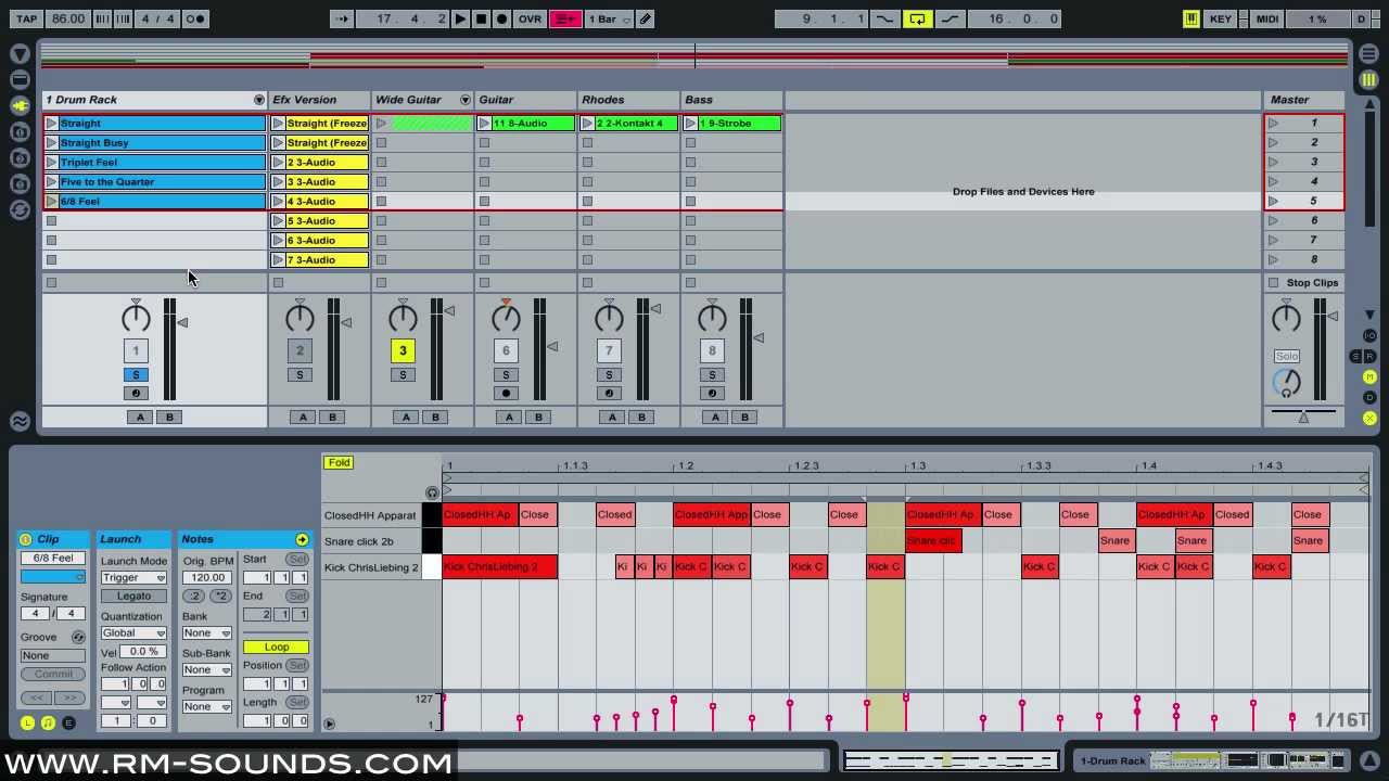Complex Drums With Ableton's Legato
