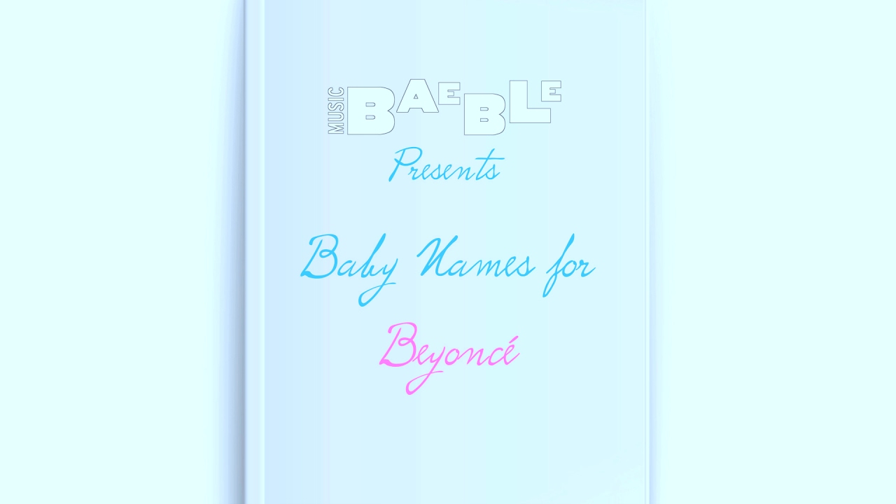 We Recommend Some Baby Names for Beyonce and Jay Z