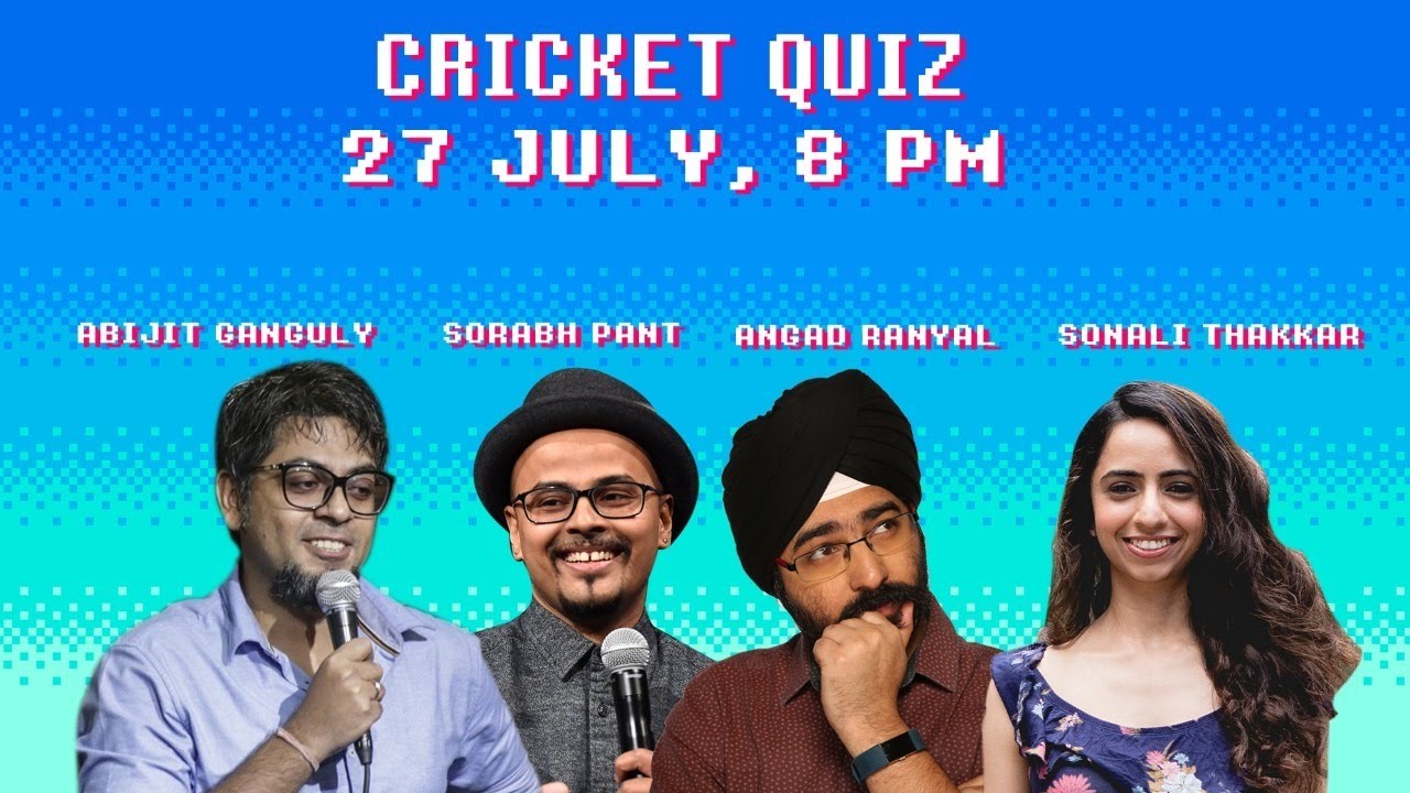 Cricket Quiz with Sorabh Pant, Sonali Thakker & Abijit Ganguly - Second Edition