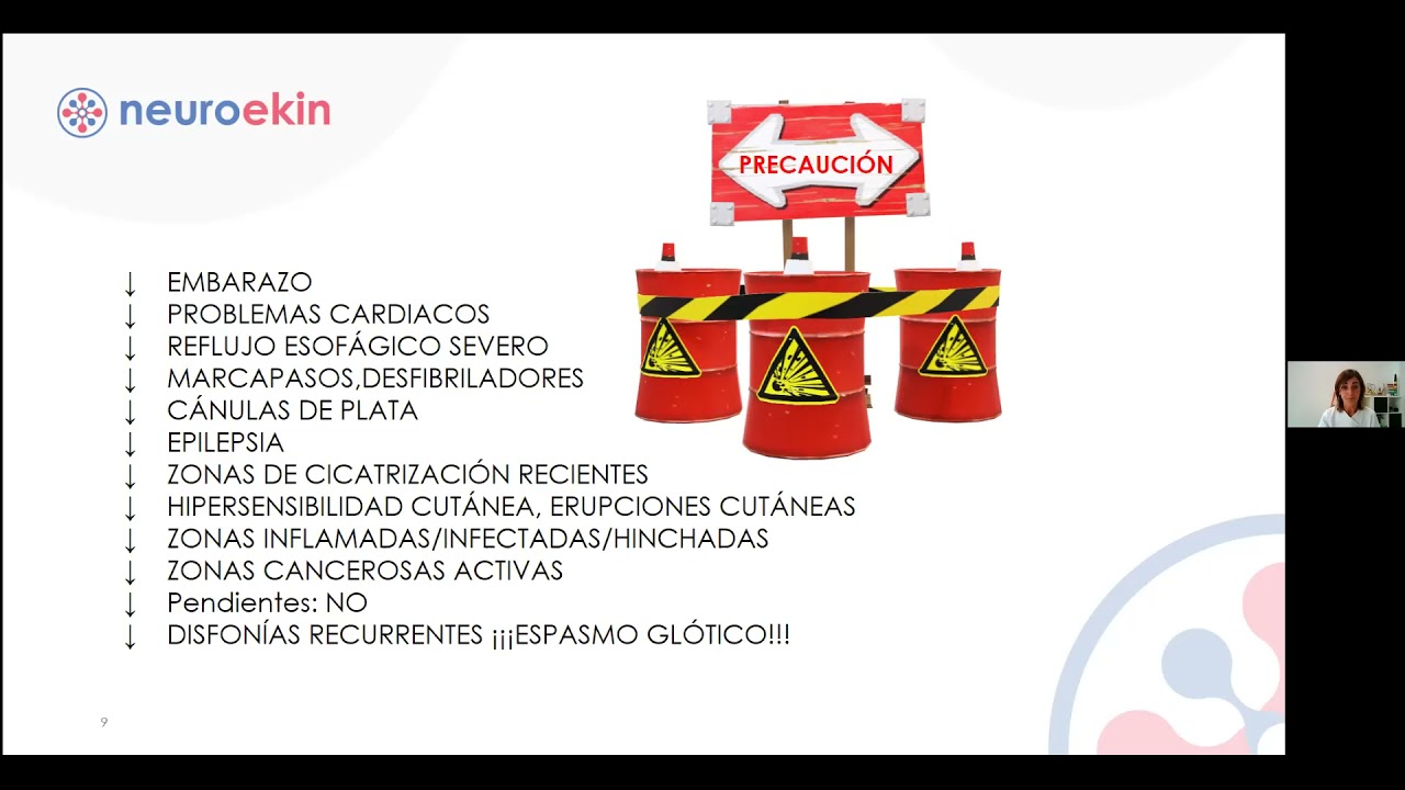 Tratamiento de electroestimulación periférica con Vitalstim para la disfagia.