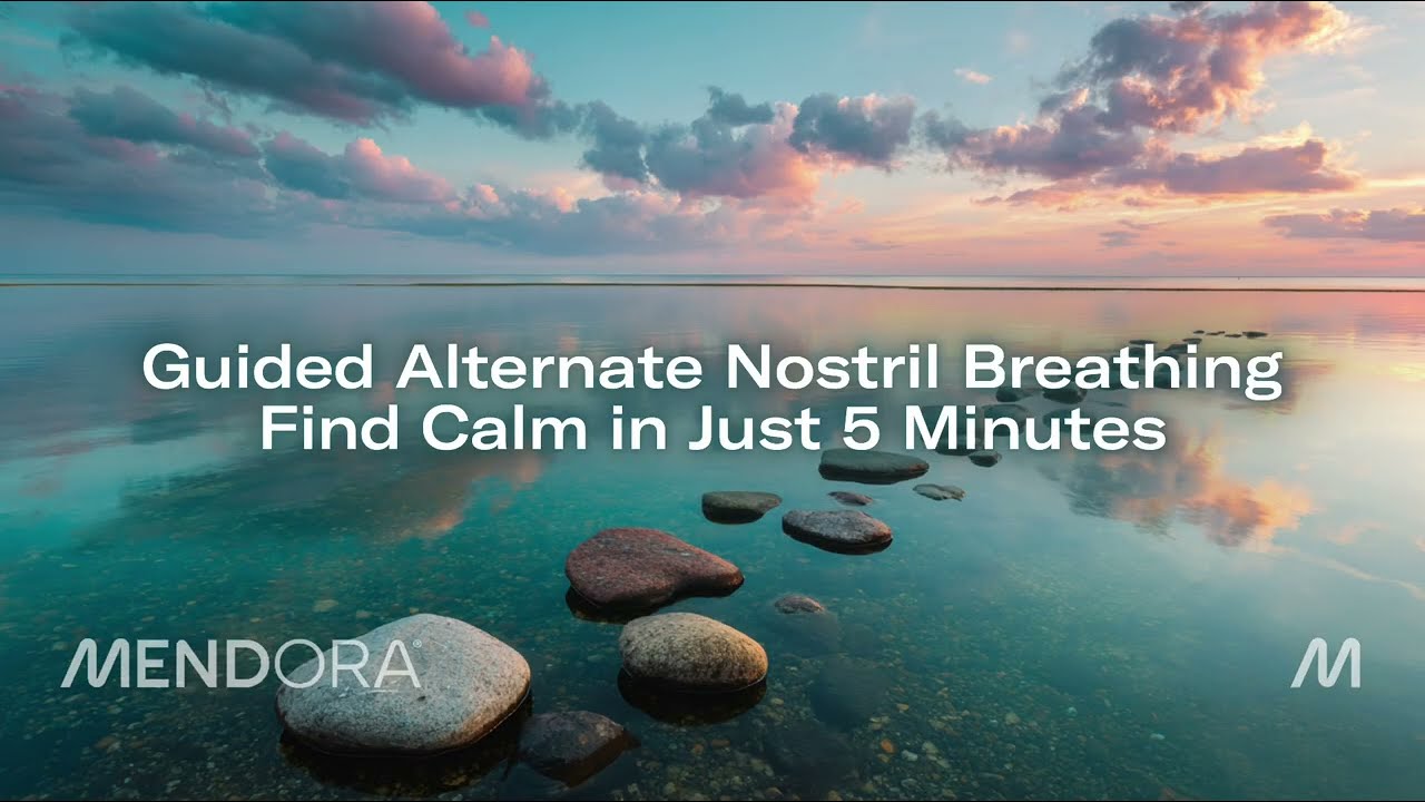 Guided Alernate Nostril Breathing | Find Calm in Just 5 Minutes (Mendora Health)