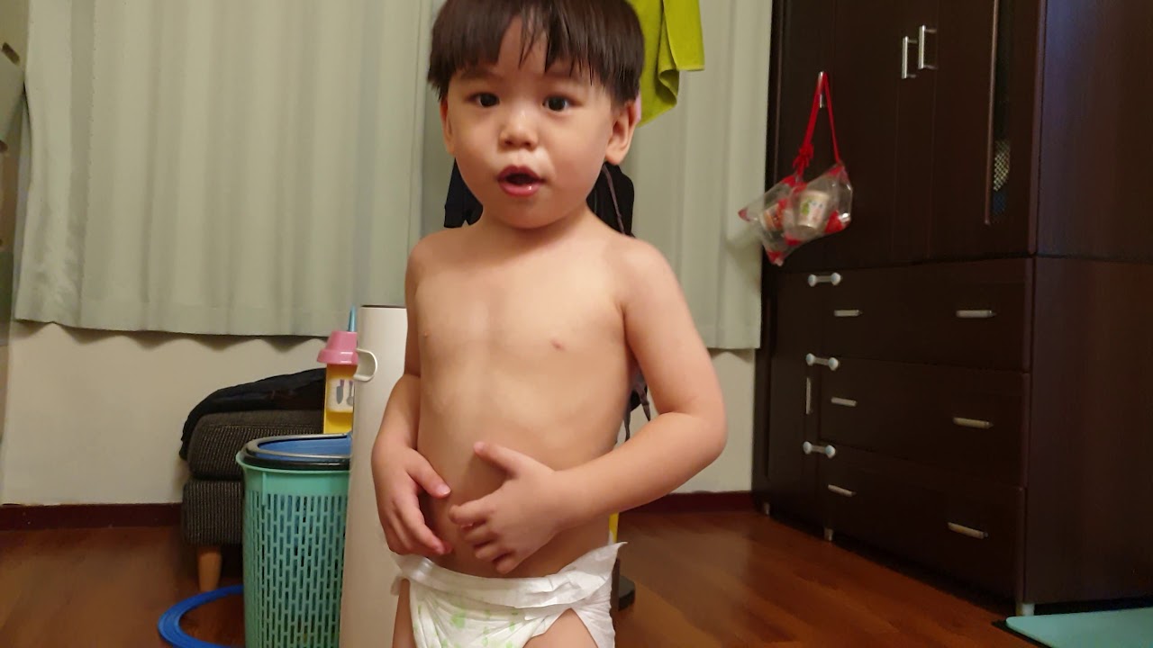 20190709 宥澄嗯臭臭完不去洗澡。
