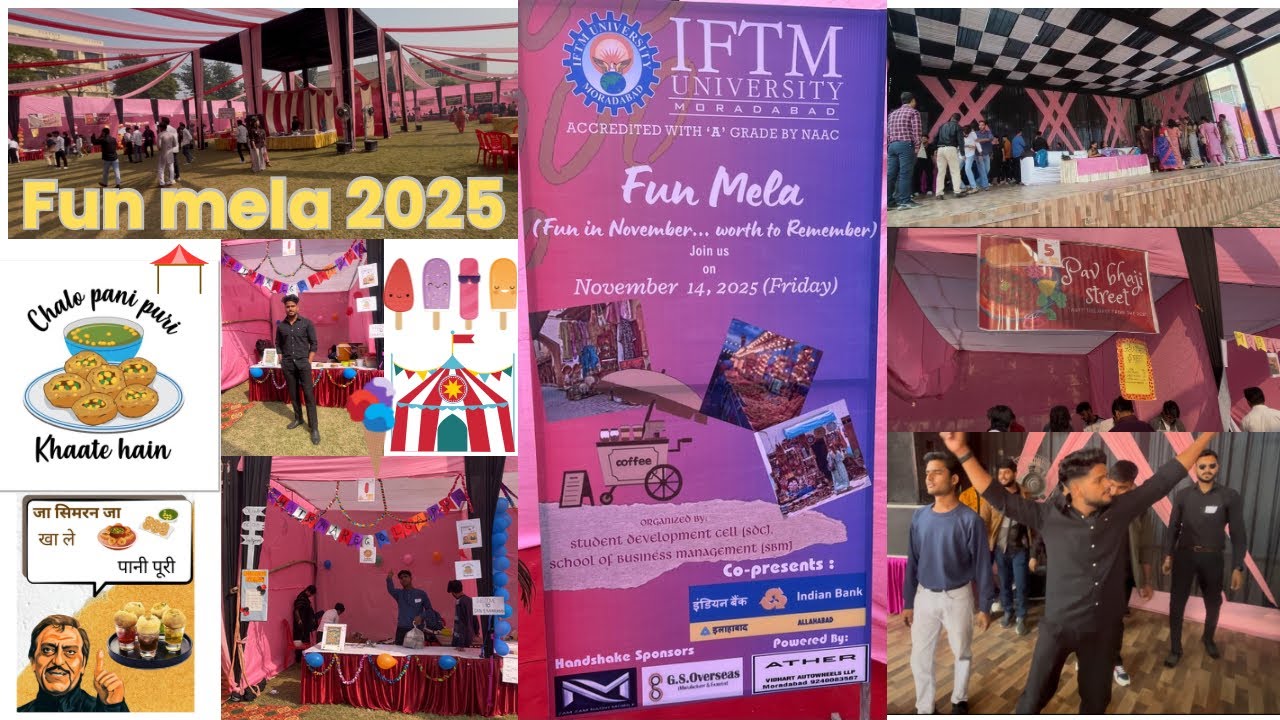 IFTM  Fun Mela 2025 🎪#iftmuniversity #iftm #viralvideo #college #faizansaifivlogs01#trend