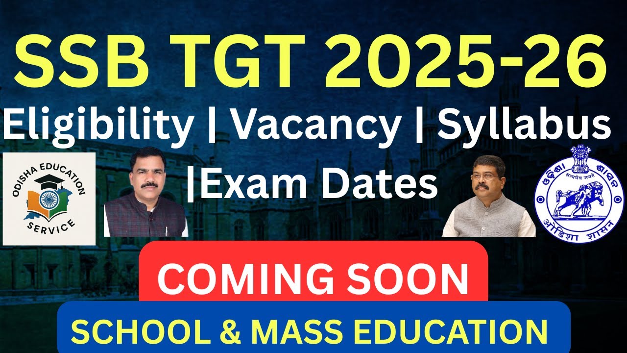 SSB TGT Recruitment 2025&ndash;26 | Eligibility, Vacancy, Syllabus & Exam Dates | Coming Soon