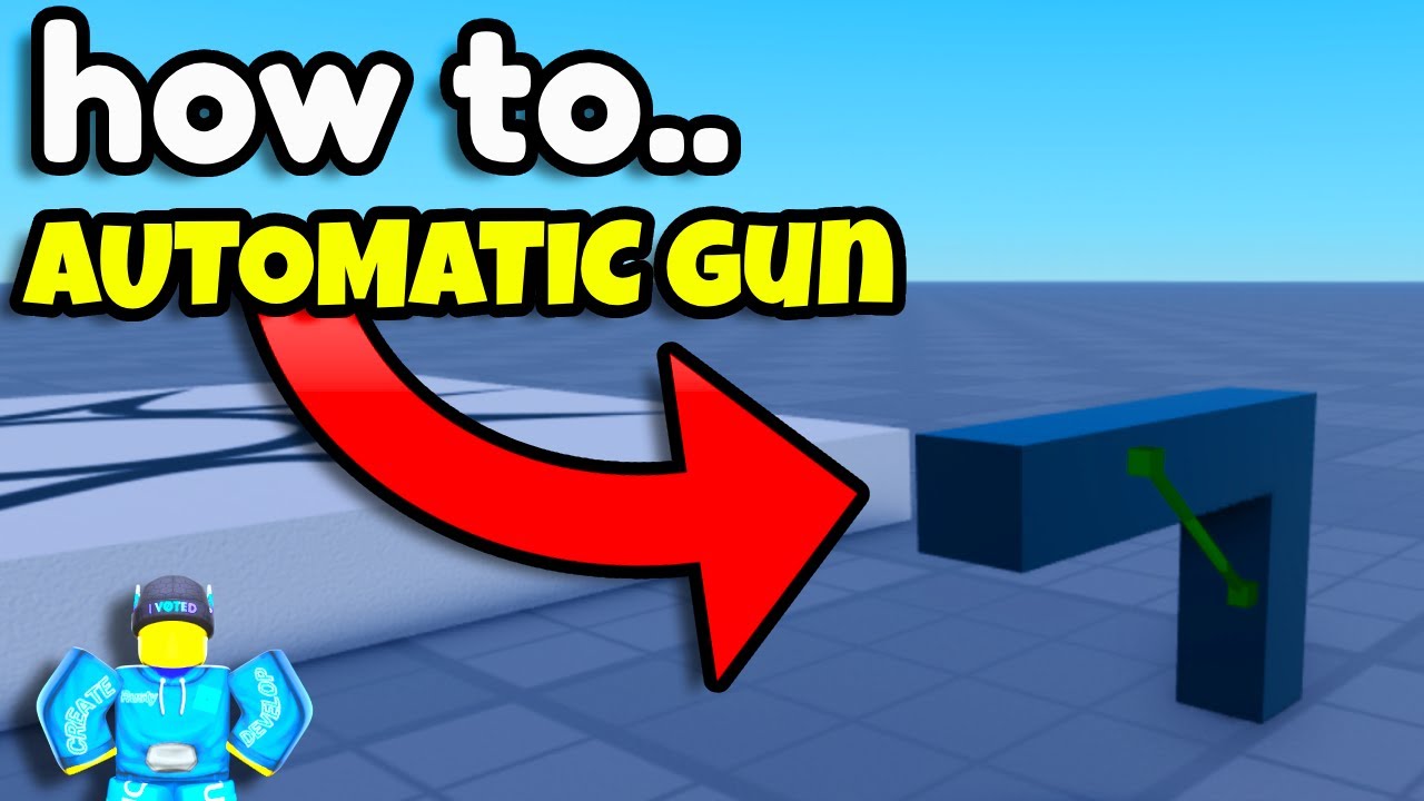 How to MAKE an AUTOMATIC GUN in Roblox (EASY)