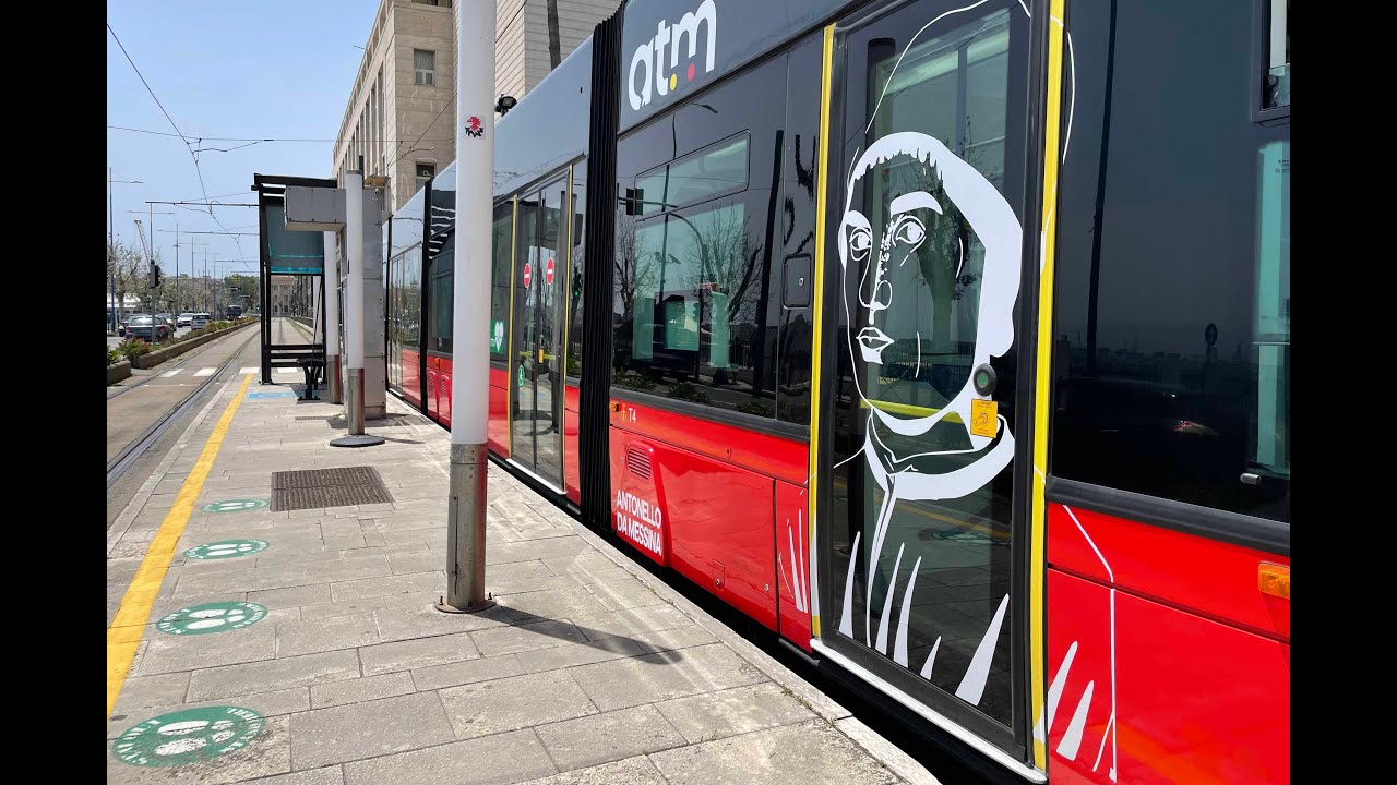 Nuovo tram in città: ha il volto di Antonello da Messina ed è il sesto rigenerato