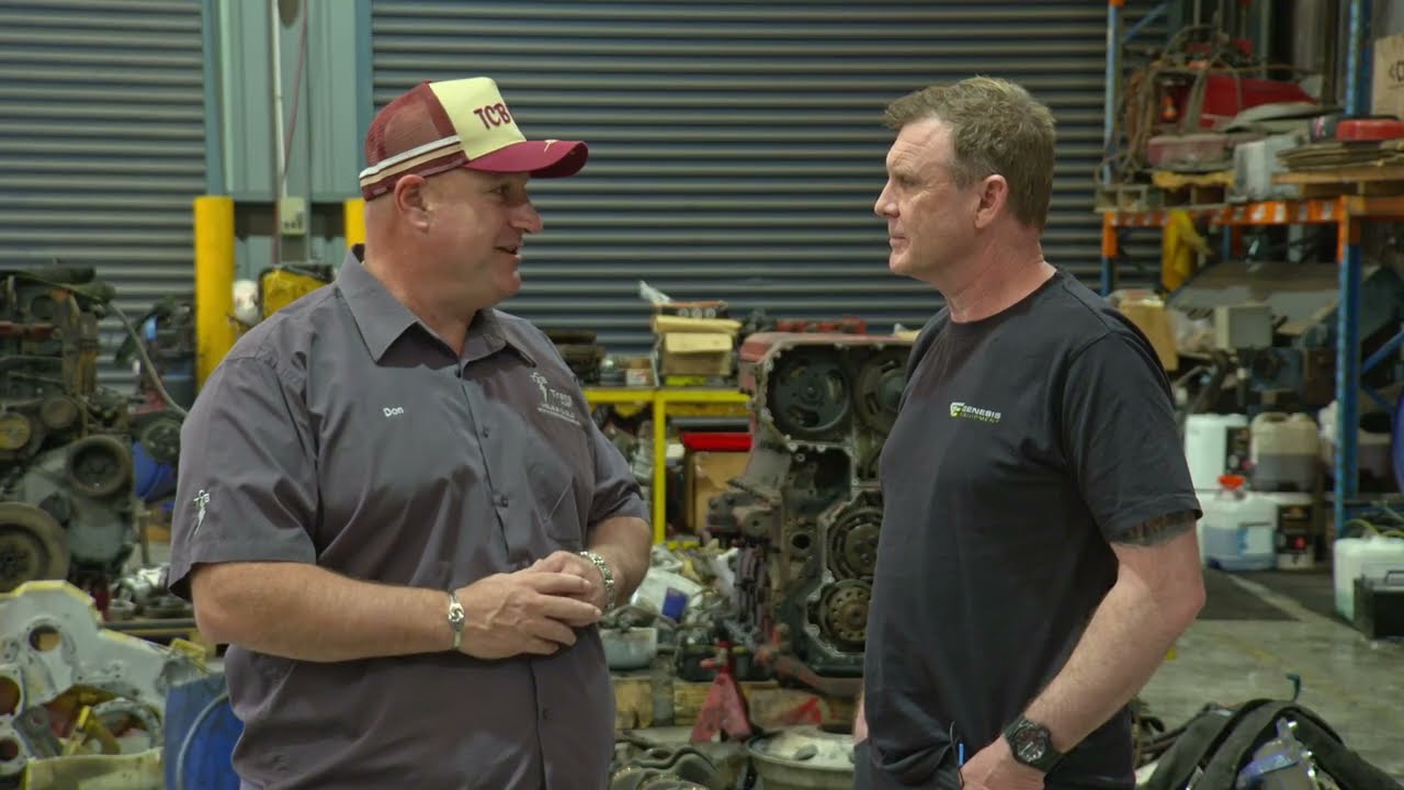 BendPak HD-27 Truck Hoist in TCB Trans workshop