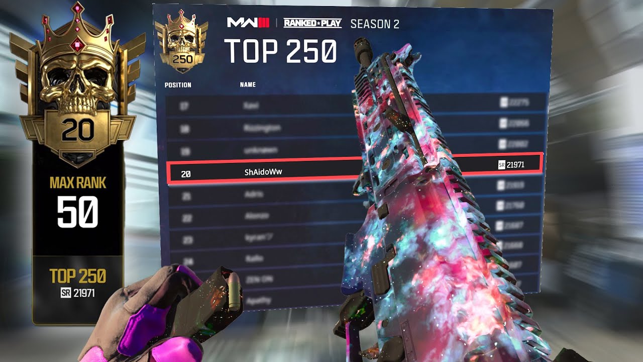 I REACHED TOP #20 IN THE WORLD ON COD RANKED
