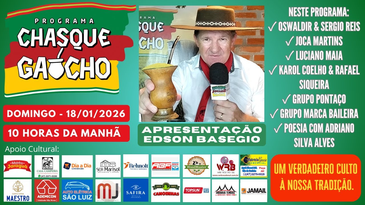 Programa Chasque Gaúcho - 18/01/2026