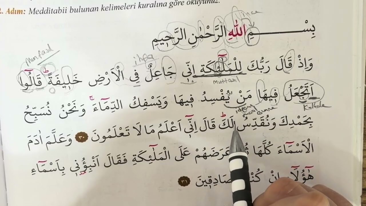 Bakara 30-31 / Kuran-ı Kerim 