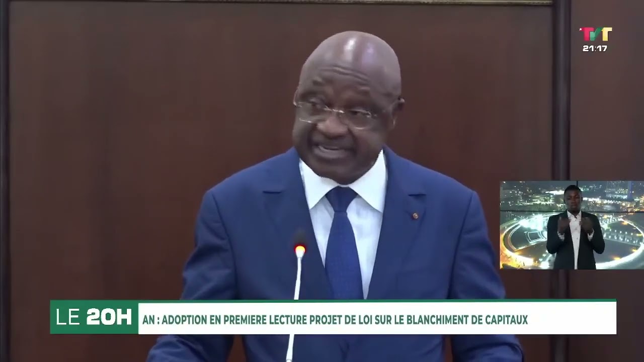 Assemblée Nationale - Adoption en première lecture du projet de Loi sur le blanchiment de capitaux