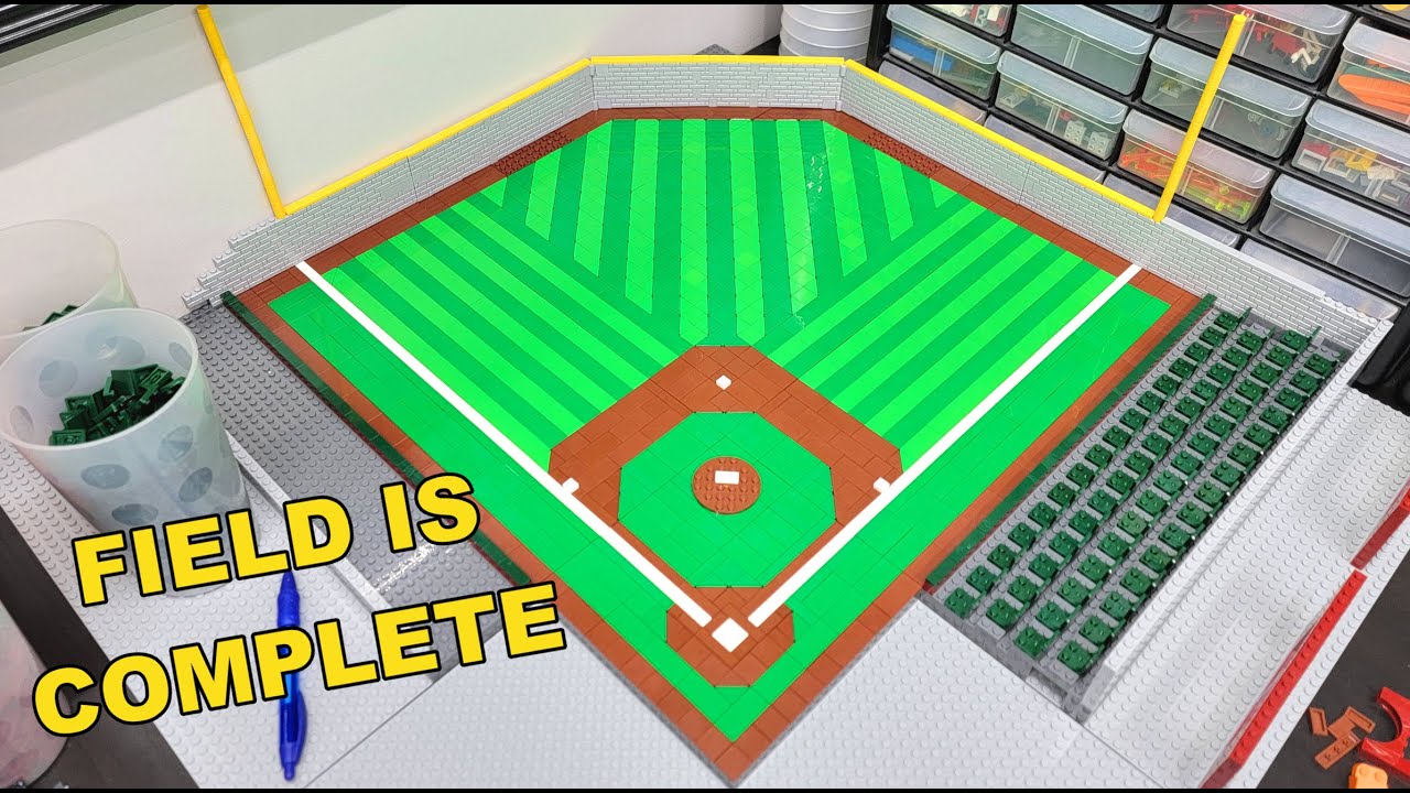 Поле готово! | LEGO Baseball Stadium MOC